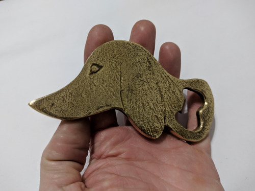 Abrebotellas Destapador Bronce Pato Perro Antiguos