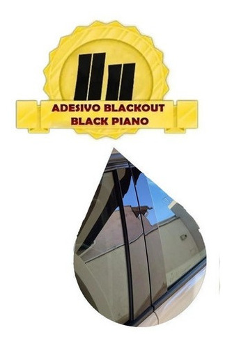 Adesivo Blackout Coluna Porta Black Piano Outlander