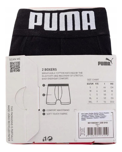 Puma Boxer Everyday 2pack De Algodon Hombre