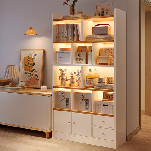 Librero Moderno Blanco Nuevo Chico Con Puertas Repisas 120cm Blanco