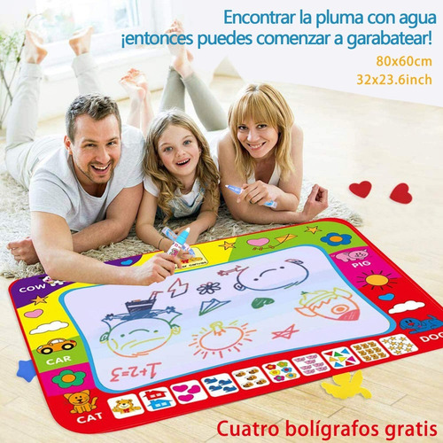 Tapete Estera De Dibujo Agua Tablero Mágico Doodle Mat - Xl