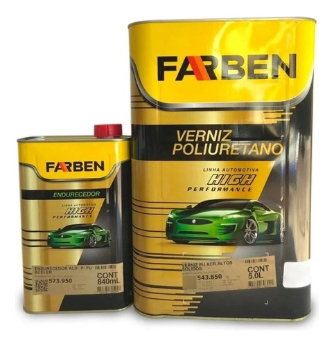 Clear Farben 850 1 Lt + Catalizador Autos Ceramico Barniz