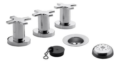 Imagen 4 de 4 de Combo Griferia Baño Completo Fv Alerce D7 Cierre Ceramico