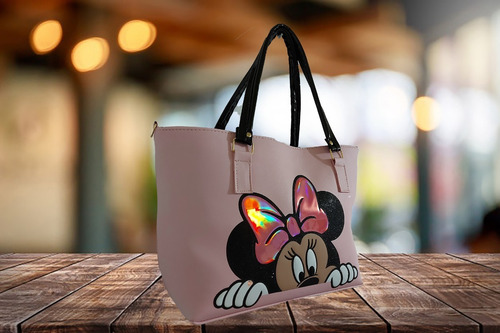 Imagen 3 de 6 de Bolsa De Mano De Disney De Minnie Mouse En Color Rosa 1