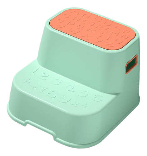 Taburete Doble Para Niños Pequeños, Taburete Verde