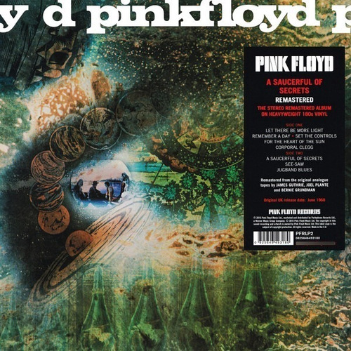 Vinilo Pink Floyd A Saucerful Of Secrets Nys