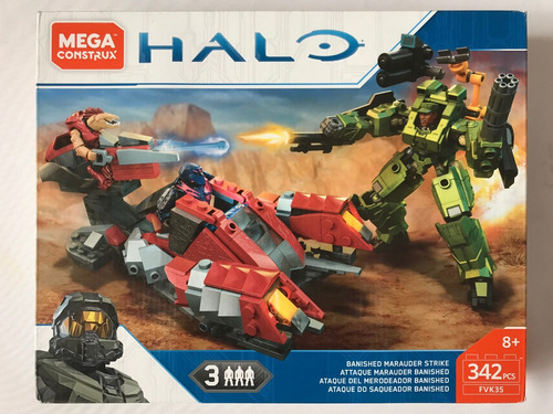 Halo Mega Construx Banished Marauder Strike Fvk35 342p Mecha (Usado)