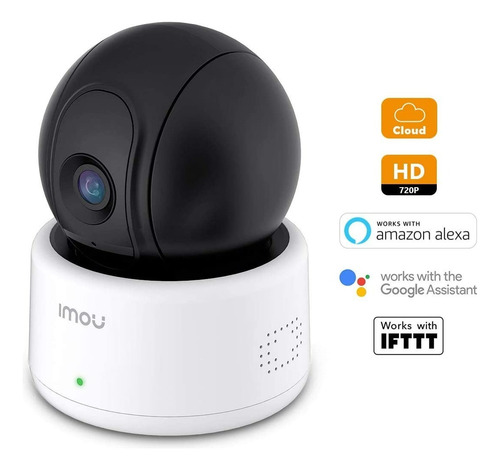 Imou Ranger Camara Wifi C/rotación Motorizada Para Interior Blanco/negro