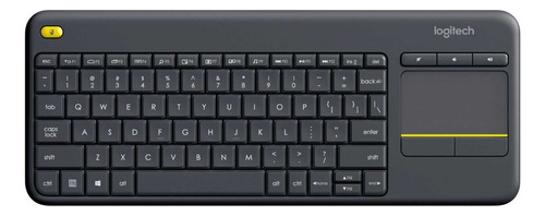 Teclado inalámbrico Logitech K400 Plus QWERTY español color negro