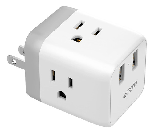 Enchufe Inteligente Marca Trond 3 Tomas/2 Usb/blanco