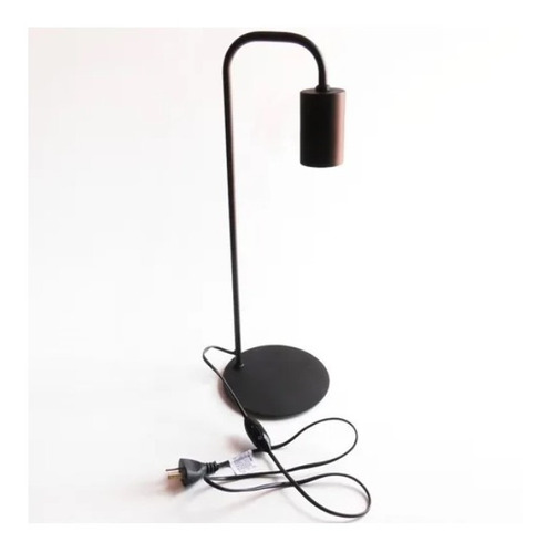 Imagen 2 de 9 de Lampara Velador Escritorio Imola Deco Vintage E27 Apto Led