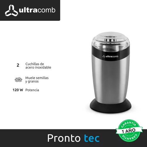 Molinillo De Café Y Semillas 120w Cuchilla Acero Inoxidable