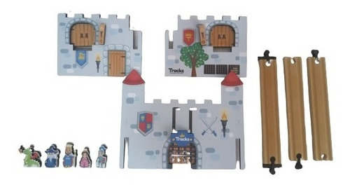 Castillo Medieval Montessori Tracks Compatible Trancity Hape