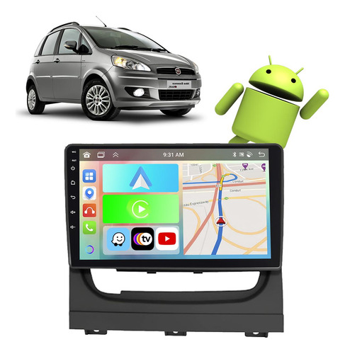 Kit Multimidia Android Fiat Idea 2013 2014 2015 2016 Gps Tv