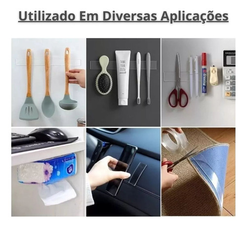 Super Fita Nano Adesiva Mágica Dupla Face Quadro Tapete