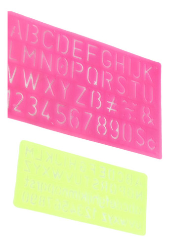 Plantilla Para Letras, 4 Piezas, Plantillas De Números Y Let