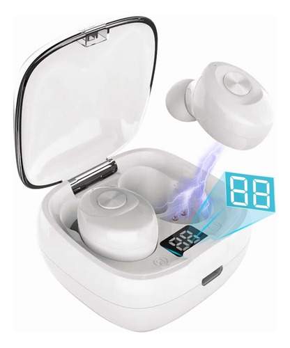 Auricular In-ear Gamer Inalámbrico Xg-8 Xg-8 Blanco Con Luz