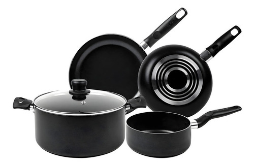 Imagen 1 de 6 de Batería Olla Sartenes Y Cazo T-fal Thermo Spot Set Durabase