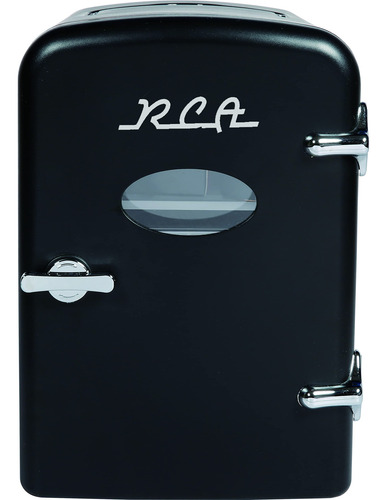Rca. Mini Refrigerador Retro Para 6 Latas Negro
