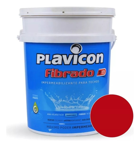 Plavicon Fibrado Impermeabilizante Techo/terraza X 20 Kg