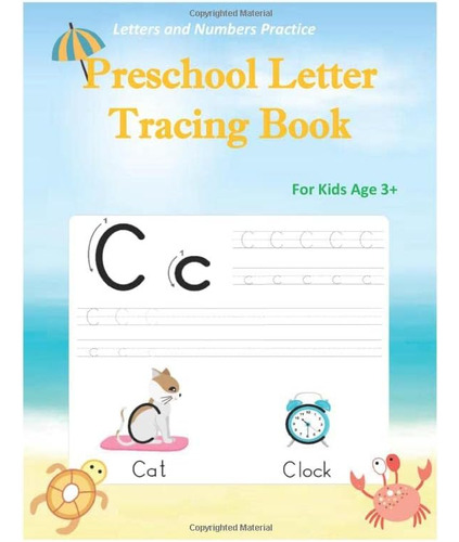 Libro: Preschool Letter Tracing Book: Alphabet And Numbers W