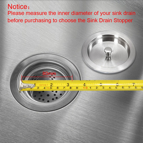 Tapón De Drenaje De Acero Inoxidable Con Anillo Para Cocina
