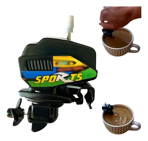 Agitador De Café Con Motor De Barco, Los Clips Pueden Conten
