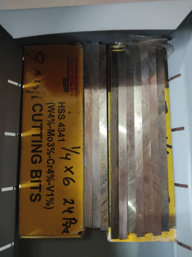 Imagen 3 de 3 de Cuchilla Buril Hss Cob 6x100 8x100 10x100 Redonda Y Cuadrada