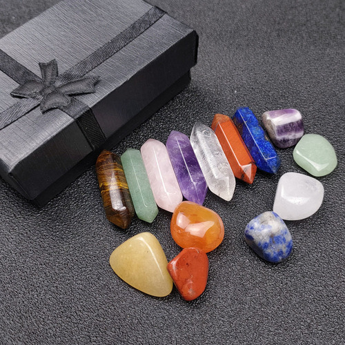 Juego De Piedras Preciosas Curativas Para Chakras De Cristal