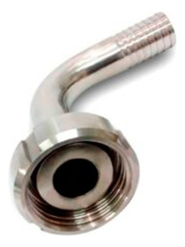 Niple E Porca Sms 1.1/2'' Espigão 1'' Em Curva 90° Inox304