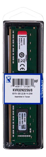 Memoria Ram Pc 8gb Ddr4 3200mhz Pc4-25600 Kingston