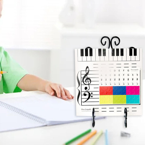 Pizarra Blanca Magnética Para Escribir Símbolos Musicales,