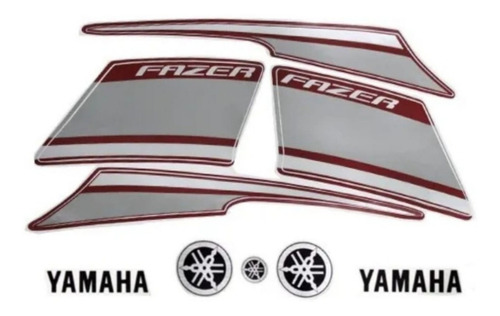 Faixa Adesivos Completo Yamaha Fazer 250 Ys 2014 Vermelha 