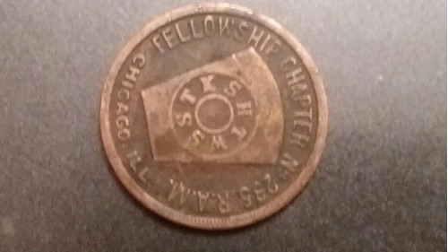 Token Chartered One Penny Octubre 25 1912 (x804.