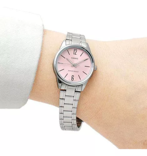 Reloj Casio Mujer Rosado Brillos LX500H-4E2V