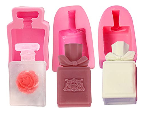 Molde - Zqwe 3d Perfume Bottle Pigment Bottle Clay Molds Cho