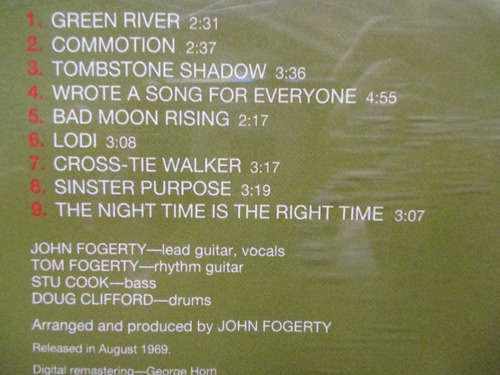 Imagen 2 de 4 de Creedence Clearwater Revival - Green River (fantasy 1845142)