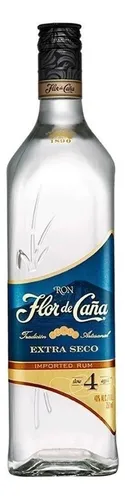 comprar Ron Flor De Caña 4 Años Blanco Extra Seco 750ml Importado