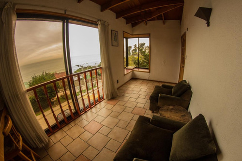 Arriendo Depto. Amoblado, Concon Sur, Vista Al Mar