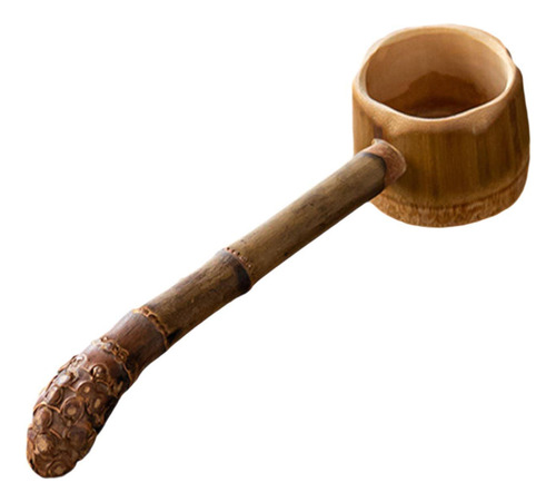 Cuchara De Bambú Para Agua, Longitud Total 21,5 Cm