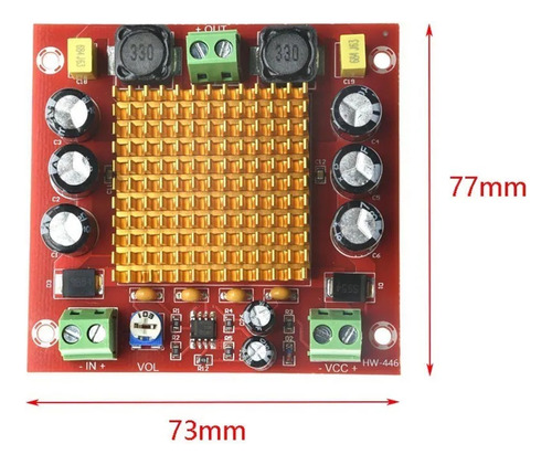 Modulo Amplificador Mono De 150w Tpa3116da Tpa3116d2