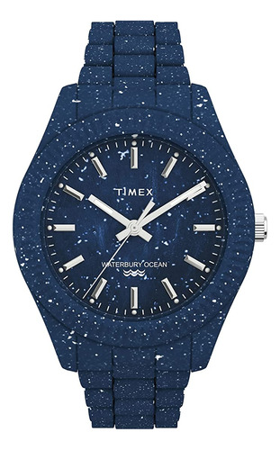 Timex 1.417 In Waterbury Ocean - Fecha Tradicional Del Día,