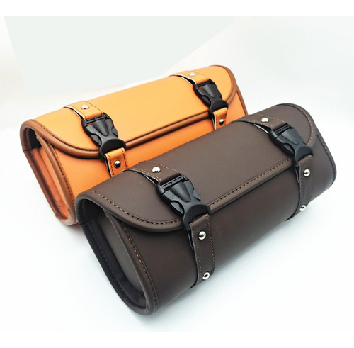Bolsa Delantera De Motocicleta Bolsa De Equipaje De Marrón