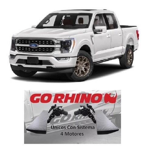 Estribos Eléctricos Go Rhino F-150 Lariat Y Raptor 2015/2023