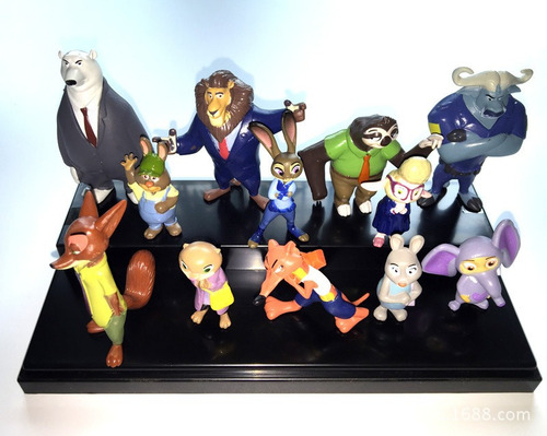 12pcs Zootopia Zootropolis Figura Modelo Juguete Regalo 8cm