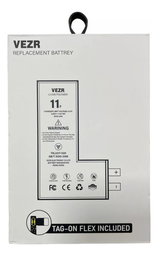Bateria Compatible Con iPhone 11 Pro Vezr Con Tag-on