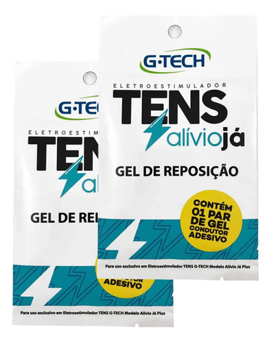 Gel De Reposição Tens P/ Eletroestimulador G-tech 2 Unidades