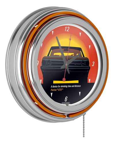 Trademark Gameroom Neon Clock - Retro Pontiac Gto - Time & D