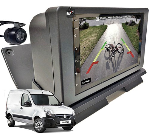 Central Multimidia Android Gps Carplay Espelhamento Kangoo