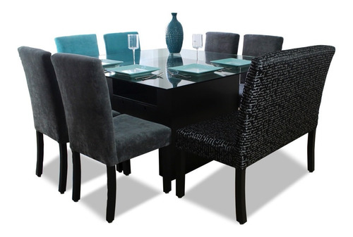 Comedor Minimalista Mod Yemen 8 Sillas Moderno